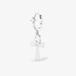 Orecchino a cerchio con simbolo Ankh