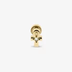 Piercing Ankh bianco