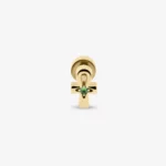 Piercing Ankh smeraldo